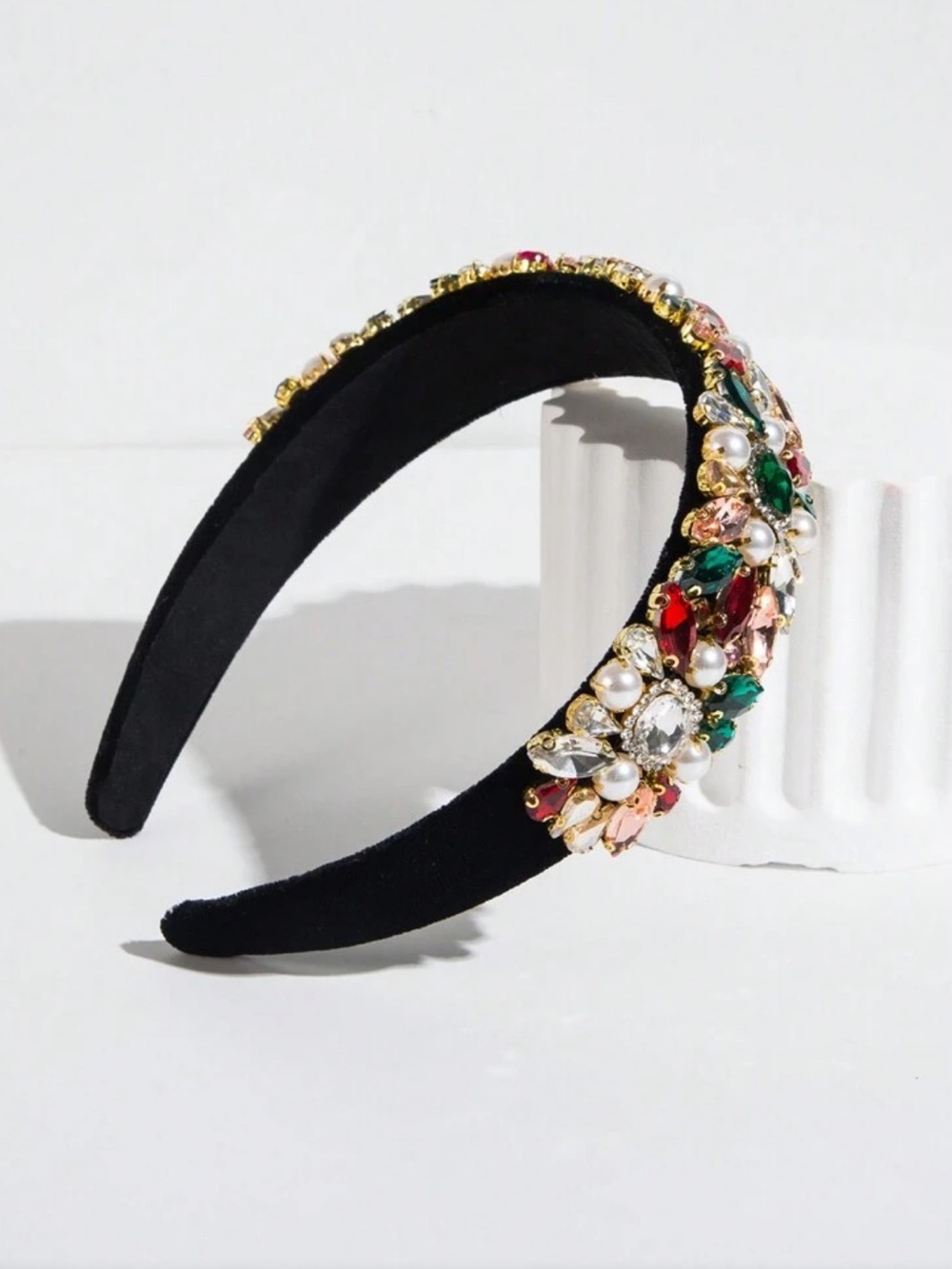Embellished multicolor Crystal Headband - Picture 3 of 8